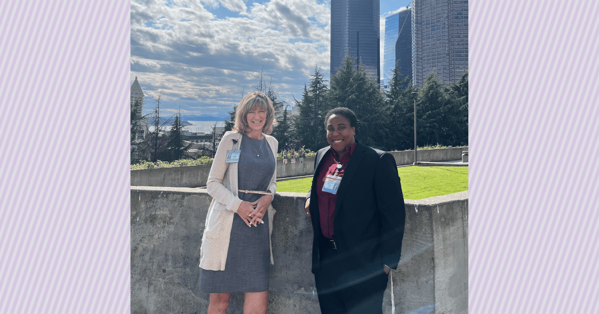 Mission Forward staff pictured outdoors at the University of Washington